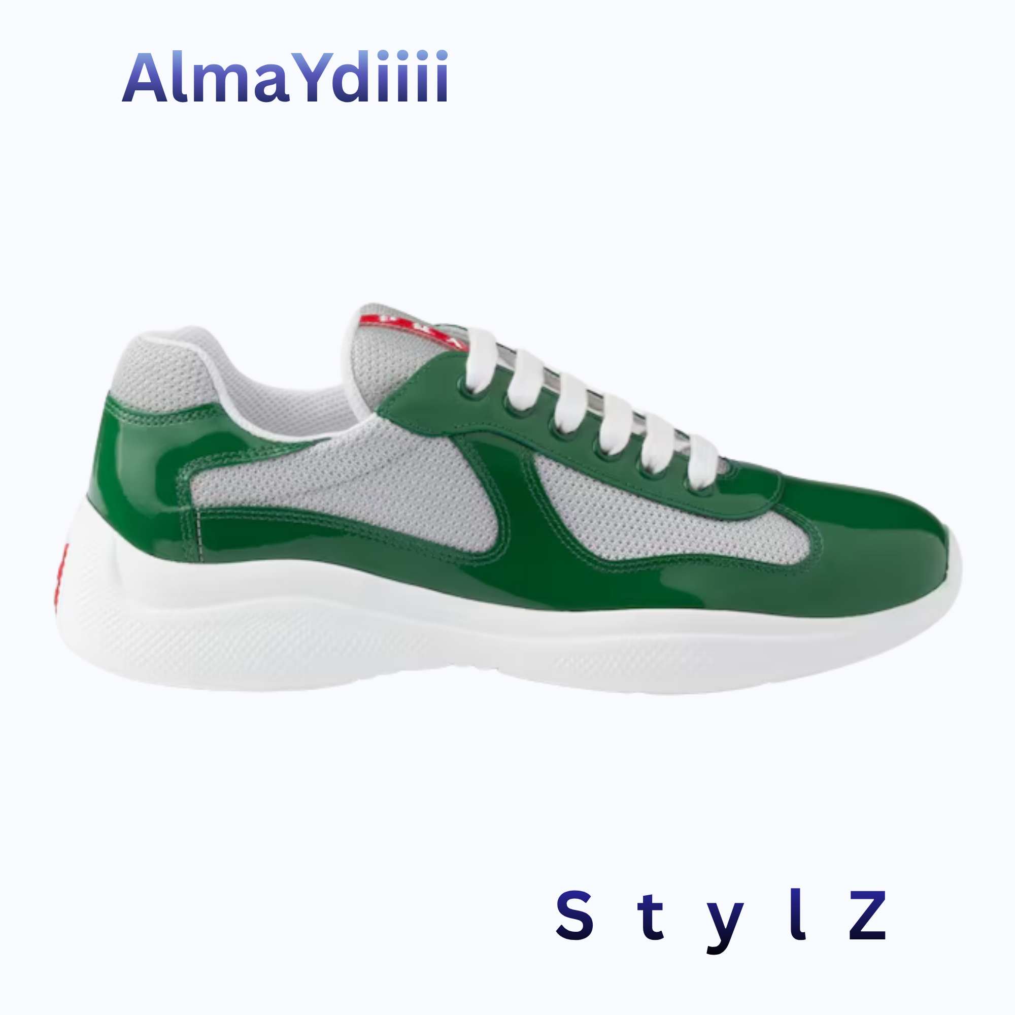 Prada Cups Green-Silver